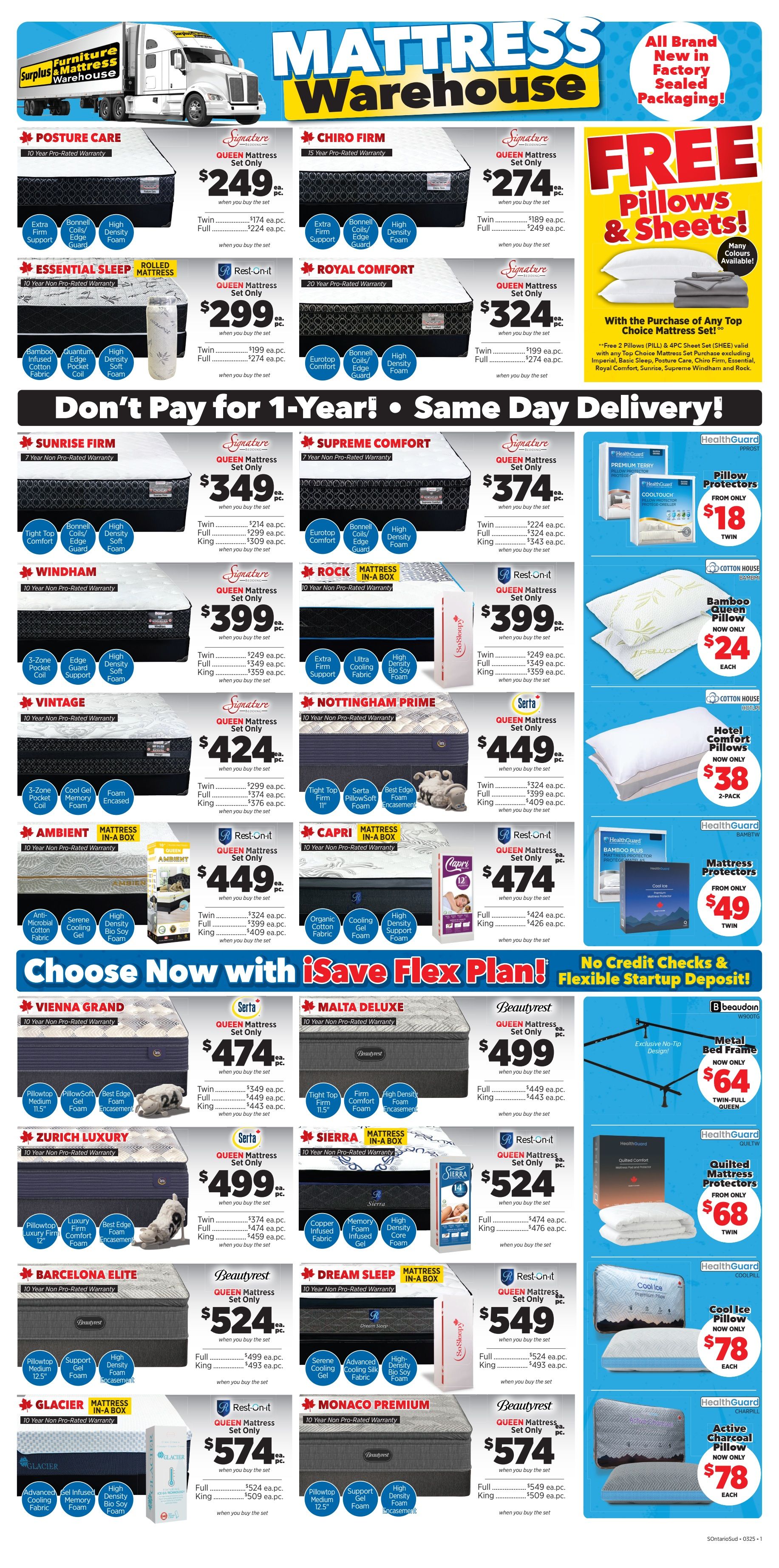 Surplus Furniture & Mattress Warehouse (S. ON) Flyer March 17 to 30