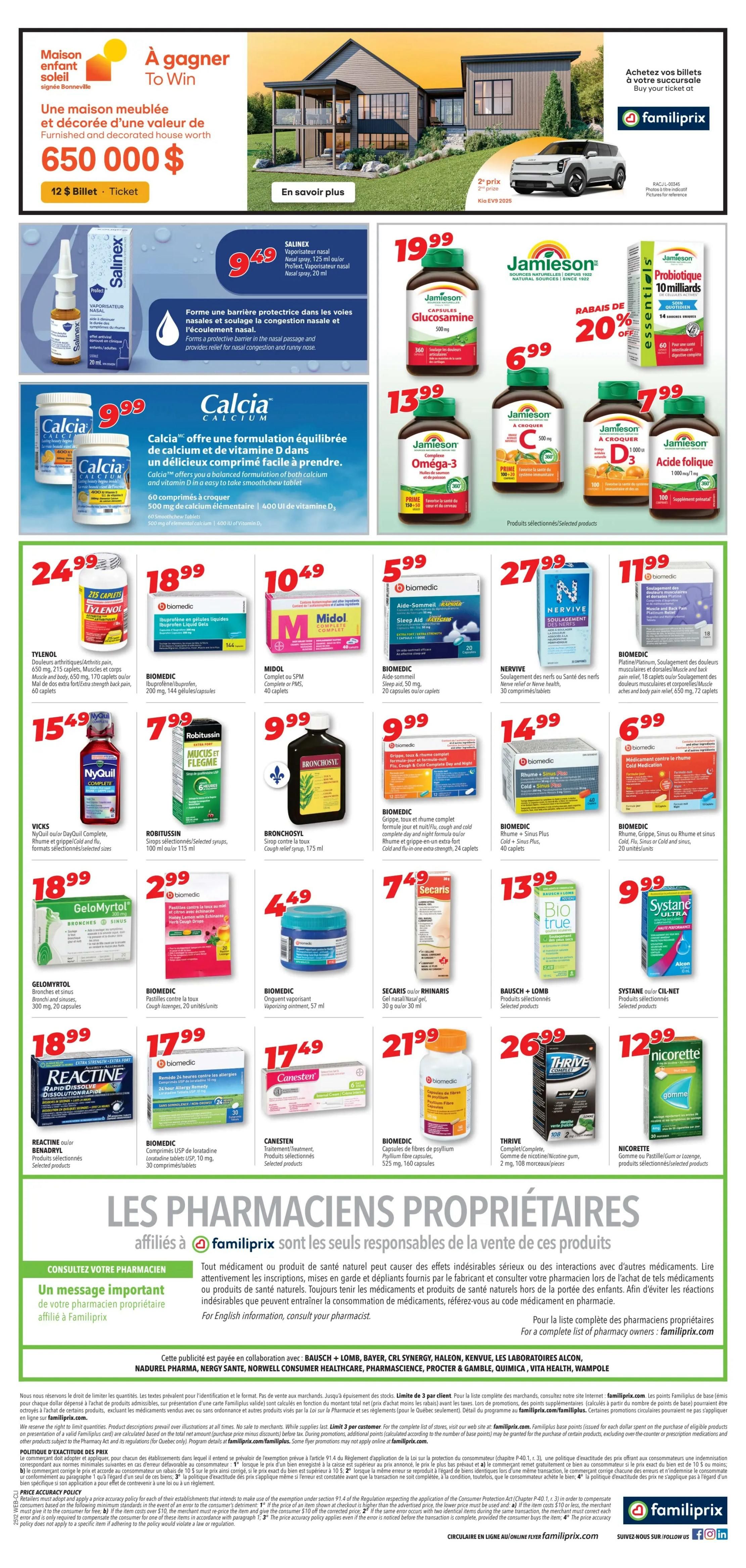 Familiprix Clinique Flyer March 20 to 26