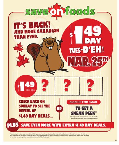 Save On Foods (BC) Flyer March 20 to 26