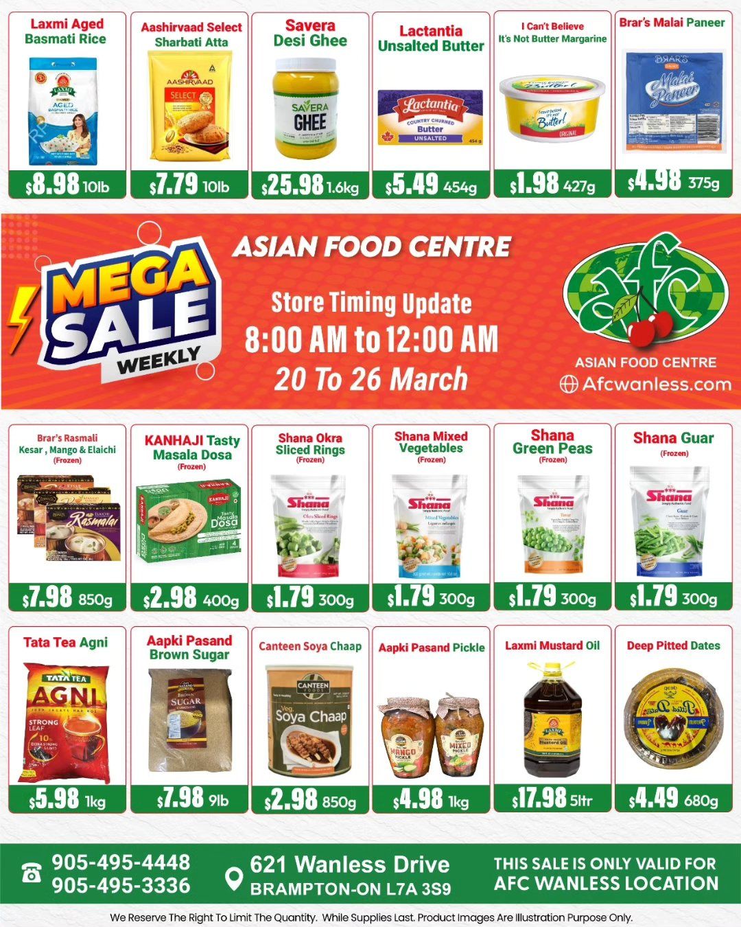 Asian Food Centre (Wanless Dr.) Flyer March 20 to 26