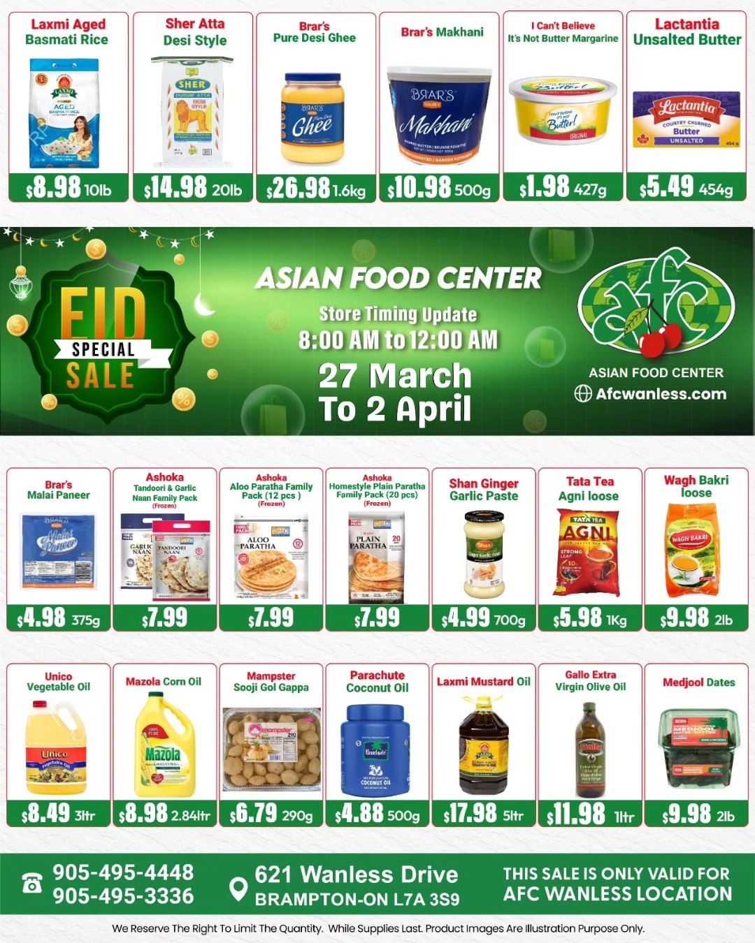 Asian Food Centre (Wanless Dr.) Flyer March 27 to April 2