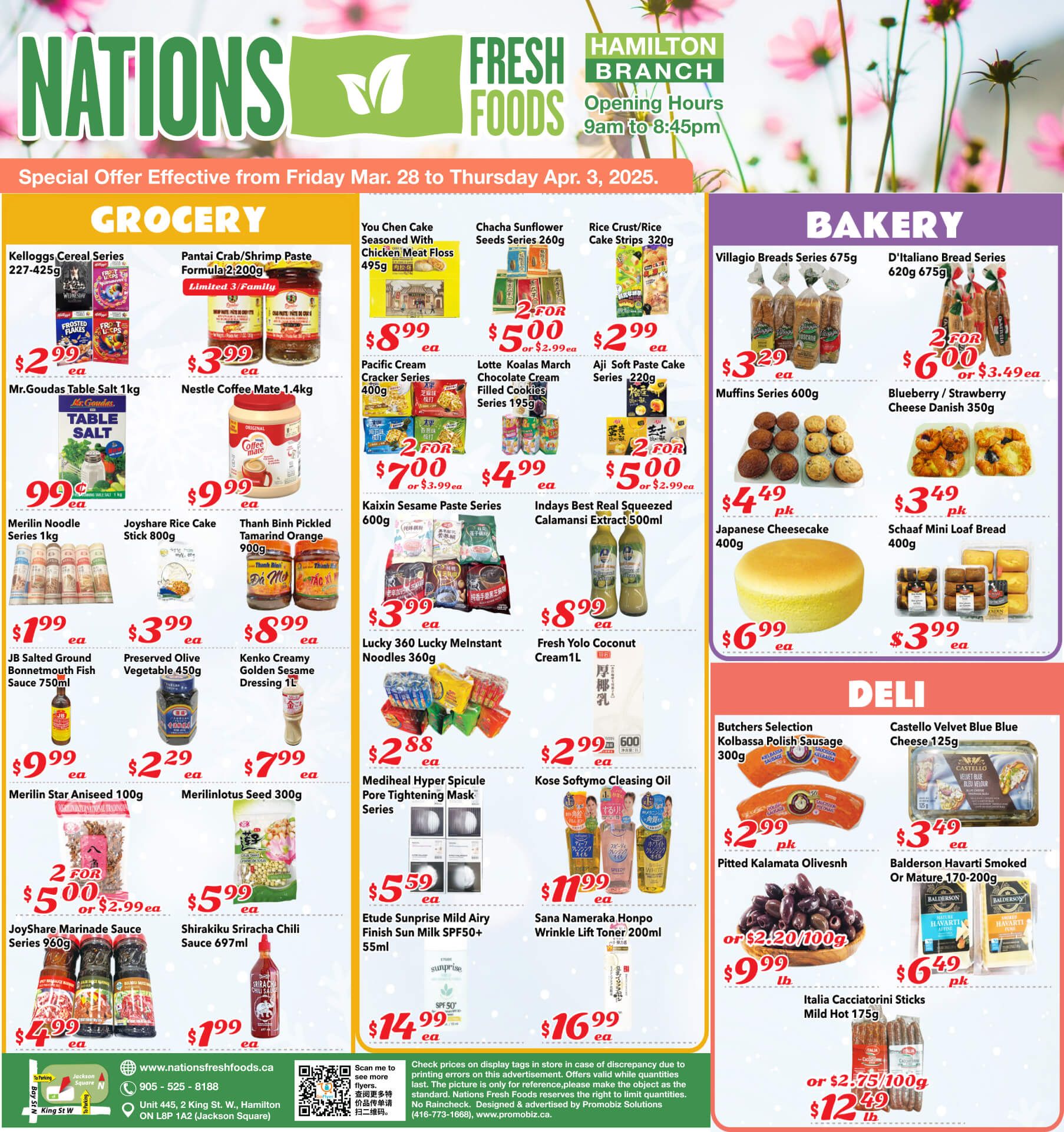 Nations Fresh Foods (Hamilton) Flyer March 28 to April 3