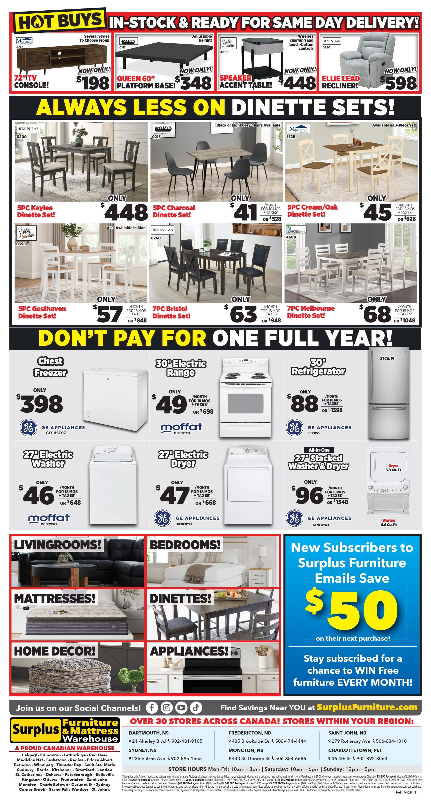 Surplus Furniture & Mattress Warehouse (Sydney) Flyer March 31 to April 20