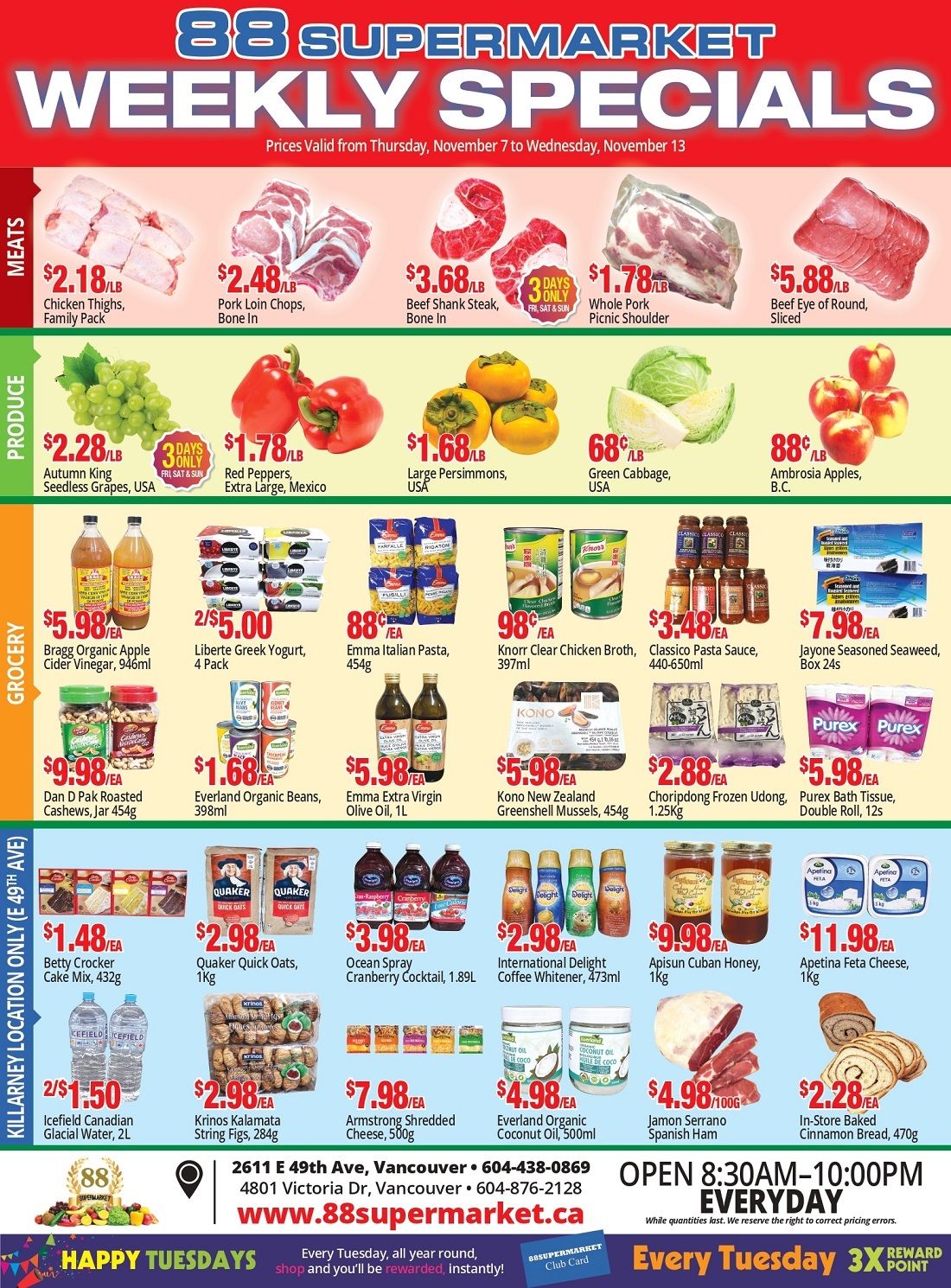 88 Supermarket Flyer November 7 to 13