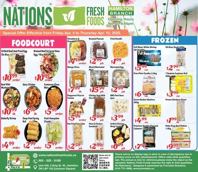 Nations Fresh Foods (Hamilton) Flyer April 4 to 10