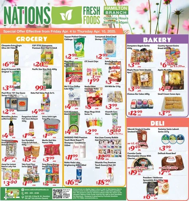 Nations Fresh Foods (Hamilton) Flyer April 4 to 10