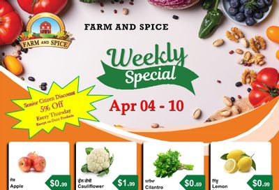 Farm And Spice Grocers Flyer April 4 to 10