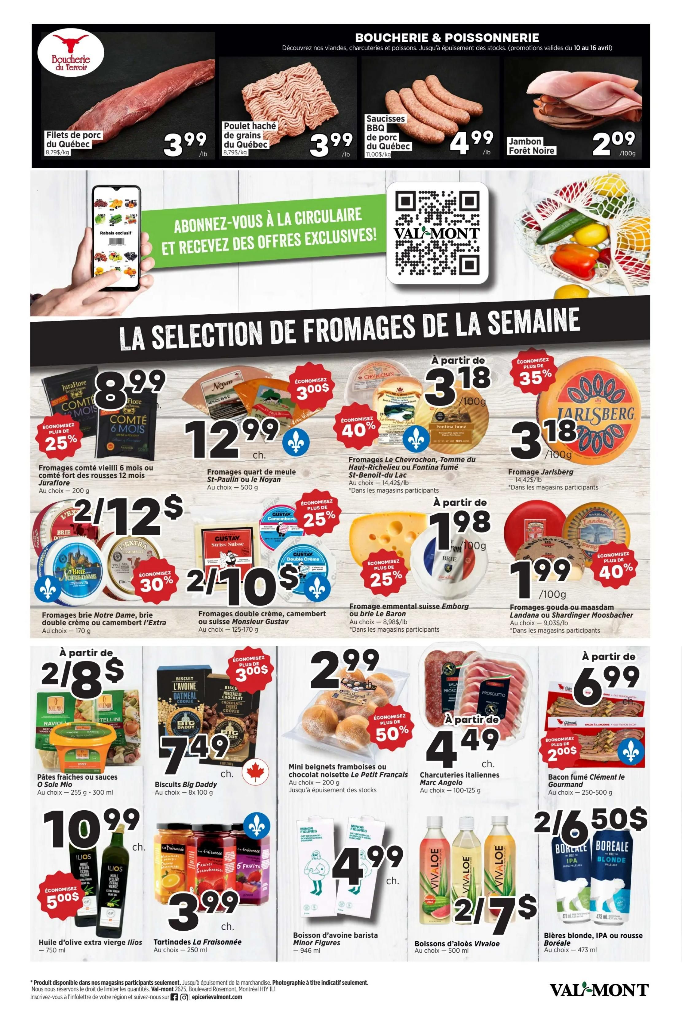 Val-Mont Flyer April 10 to 16