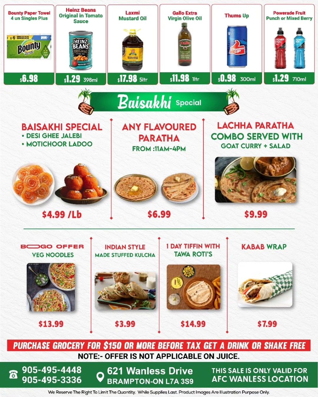 Asian Food Centre (Wanless Dr.) Flyer April 10 to 16