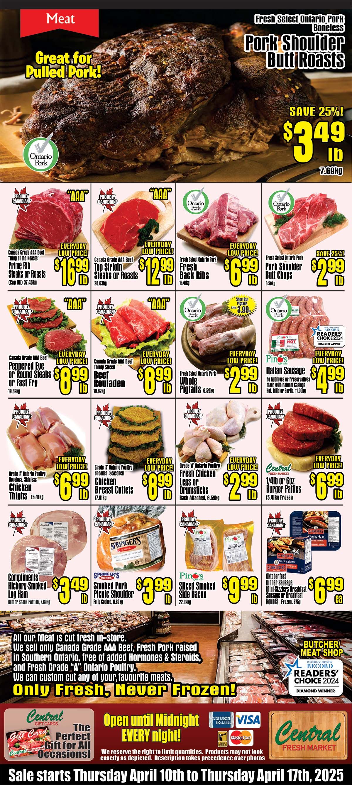 Central Fresh Market Flyer April 10 to 17