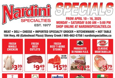 Nardini Specialties Flyer April 10 to 16