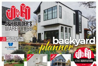 J&H Builder's Warehouse Flyer April 10 to 30