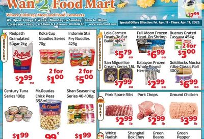 Wan 2 Food Mart Flyer April 11 to 17