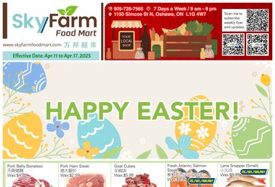 Sky Farm Food Mart Flyer April 11 to 17