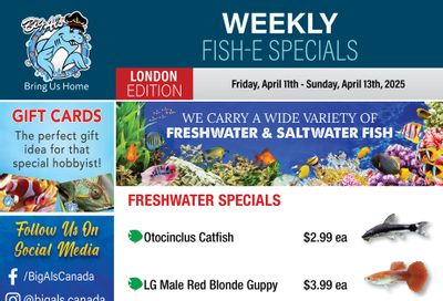 Big Al's (London) Weekend Specials April 11 to 13