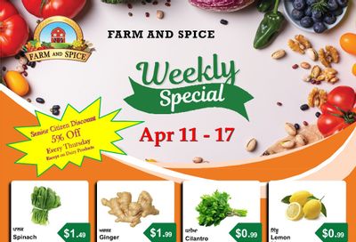 Farm And Spice Grocers Flyer April 11 to 17