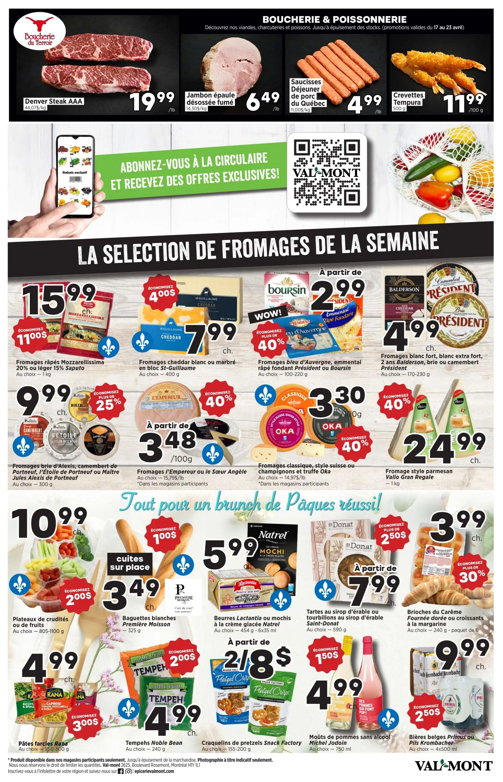 Val-Mont Flyer April 17 to 23