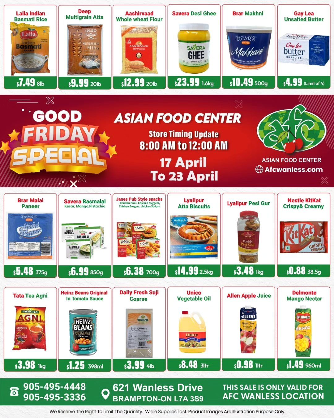Asian Food Centre (Wanless Dr.) Flyer April 17 to 23