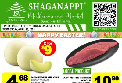 Shaganappi Mediterranean Market Flyer April 17 to 23