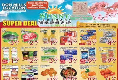 Sunny Foodmart (Don Mills) Flyer April 18 to 24