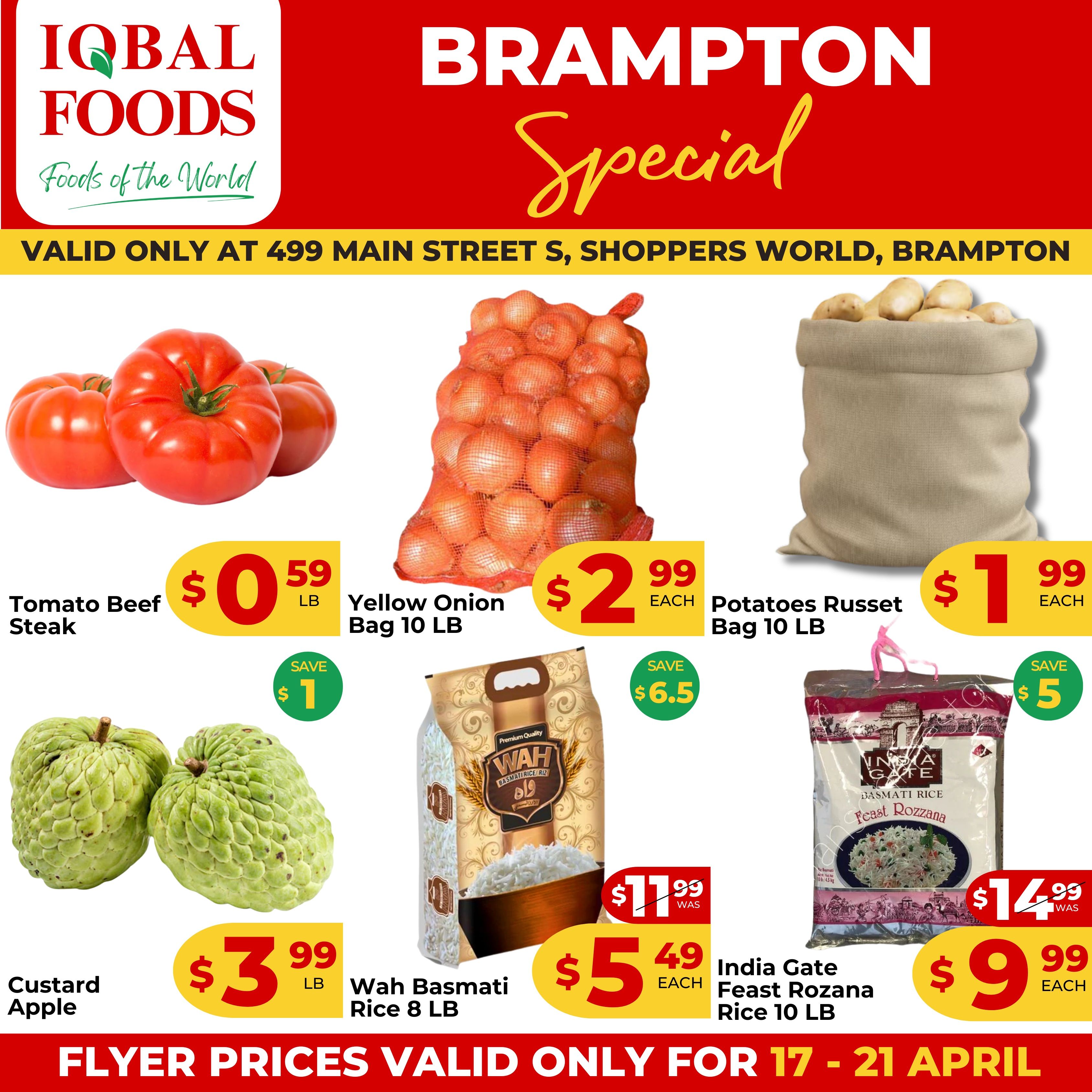 Iqbal Foods (Brampton) Flyer April 17 to 21