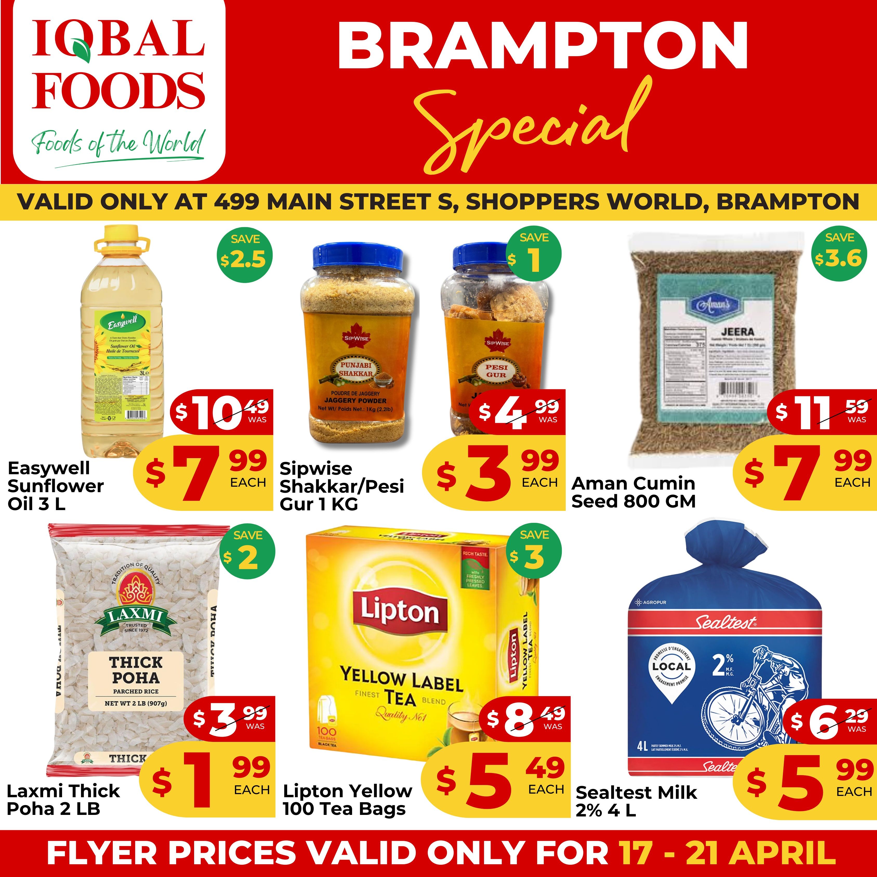 Iqbal Foods (Brampton) Flyer April 17 to 21