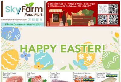 Sky Farm Food Mart Flyer April 18 to 24