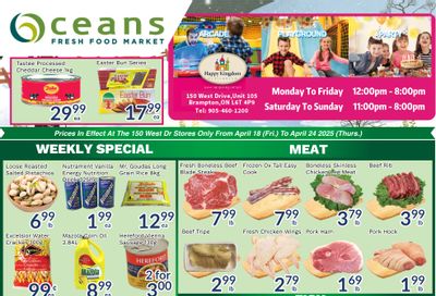 Oceans Fresh Food Market (Brampton) Flyer April 18 to 24 Oceans Fresh Food Market (Brampton) Flyer April 18 to 24