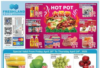 FreshLand Supermarket Flyer April 18 to 24