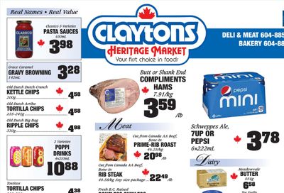 Claytons Heritage Market Flyer April 18 to 24