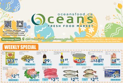 Oceans Fresh Food Market (Mississauga) Flyer April 18 to 24