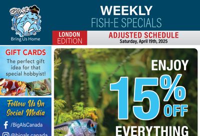 Big Al's (London) One-Day Special April 19