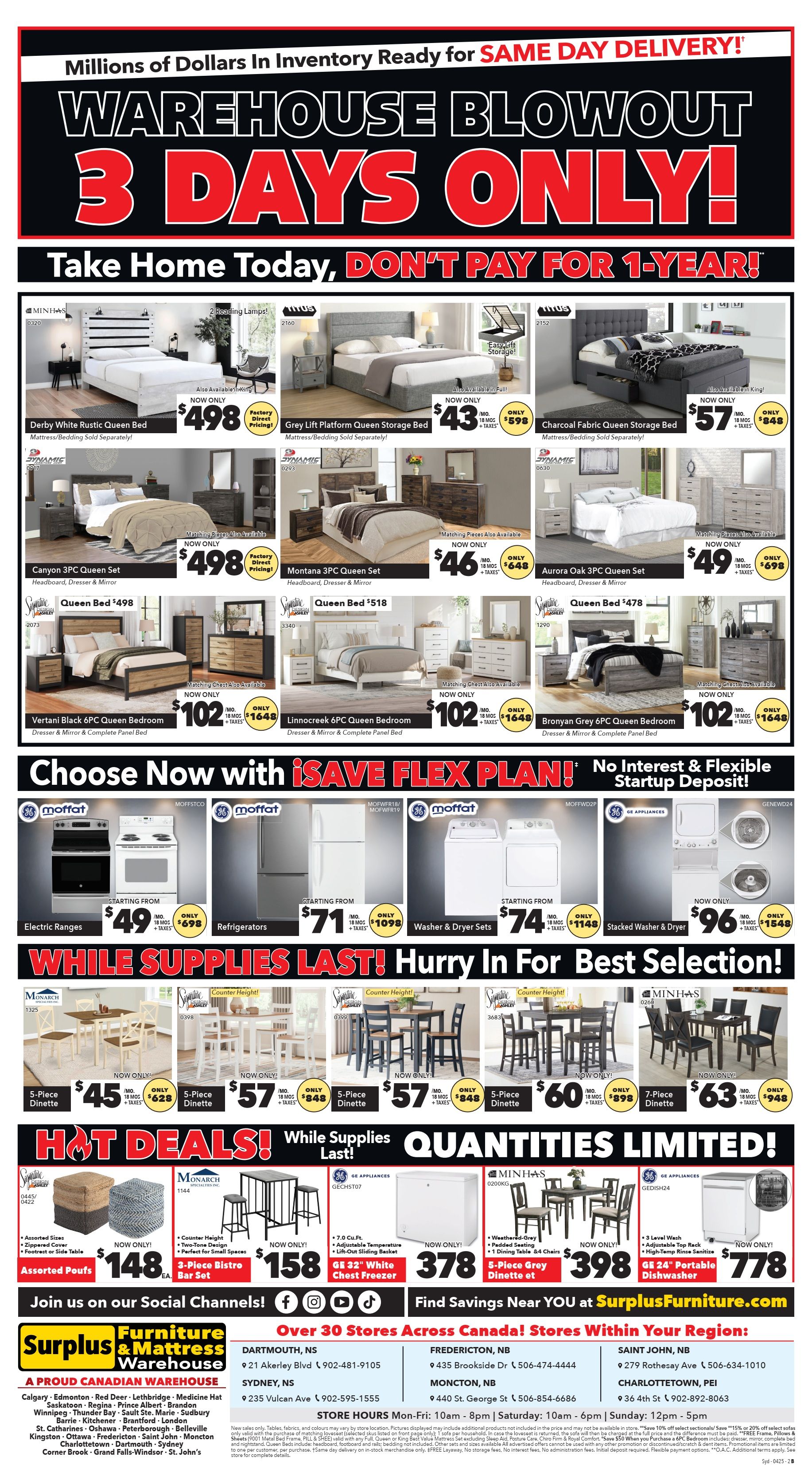 Surplus Furniture & Mattress Warehouse (Sydney) Flyer April 21 to 27