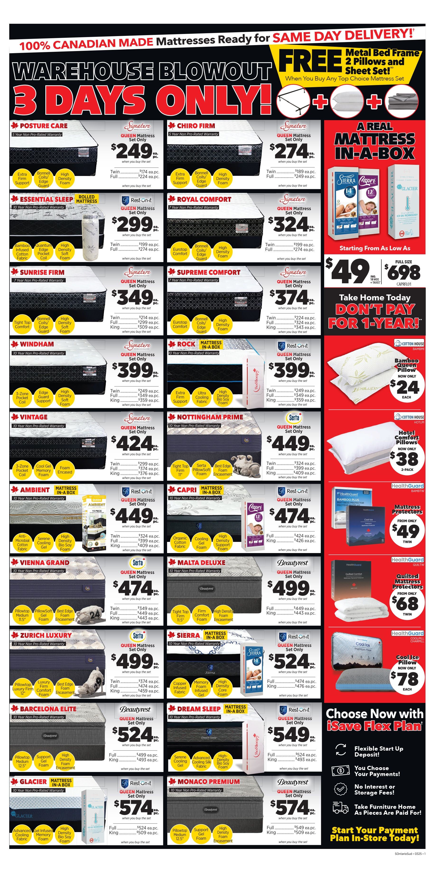 Surplus Furniture & Mattress Warehouse (Sudbury) Flyer April 21 to 27
