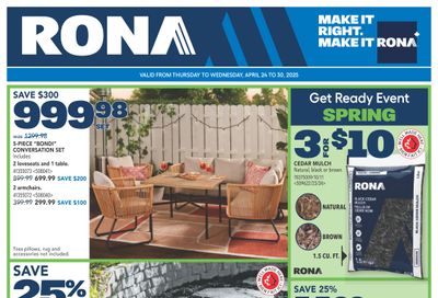 Rona & Rona+ (ON) Flyer April 24 to 30