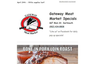 Gateway Meat Market Flyer April 24 to 30