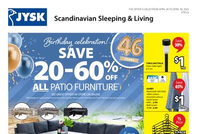 JYSK Flyer April 24 to 30