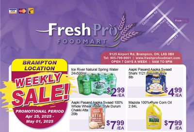 FreshPro Foodmart (Brampton) Flyer April 25 to May 1
