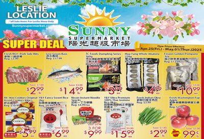 Sunny Supermarket (Leslie) Flyer April 25 to May 1