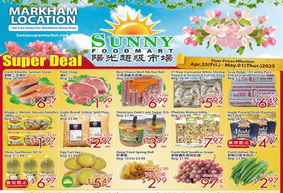 Sunny Foodmart (Markham) Flyer April 25 to May 1