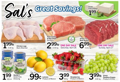Sal's Grocery Flyer April 25 to May 1