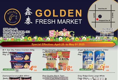 Golden Fresh Market Flyer April 25 to May 1 Golden Fresh Market Flyer April 25 to May 1