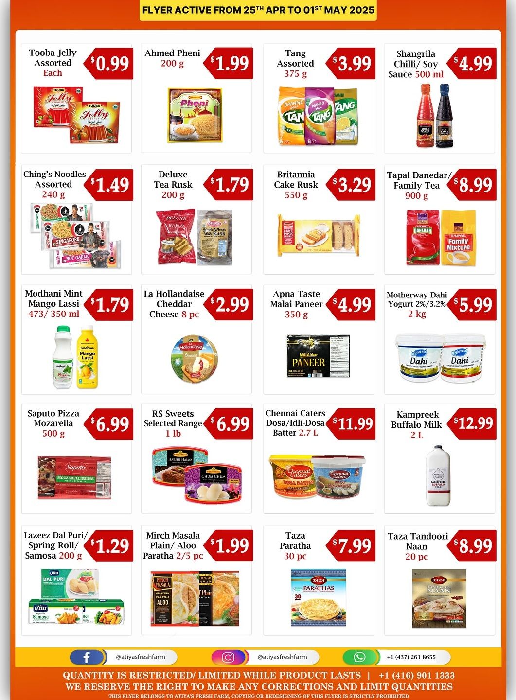 Atiya's Fresh Farm Flyer April 25 to May 1