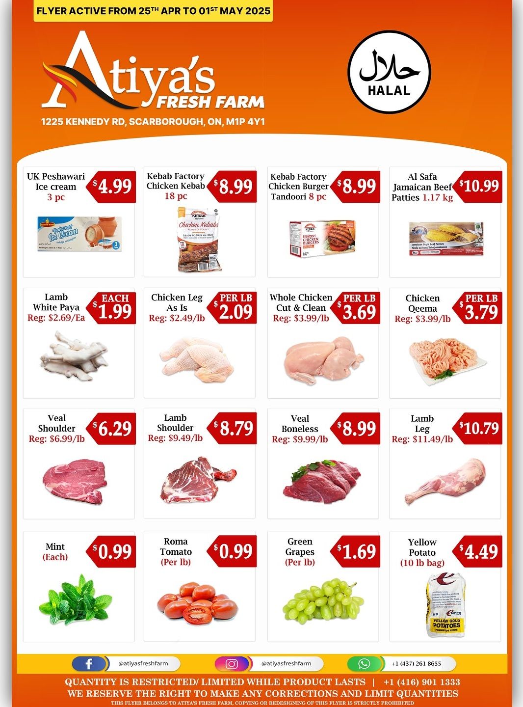 Atiya's Fresh Farm Flyer April 25 to May 1