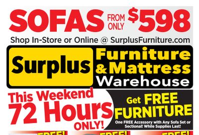 Surplus Furniture & Mattress Warehouse (Sydney) Flyer April 28 to May 4