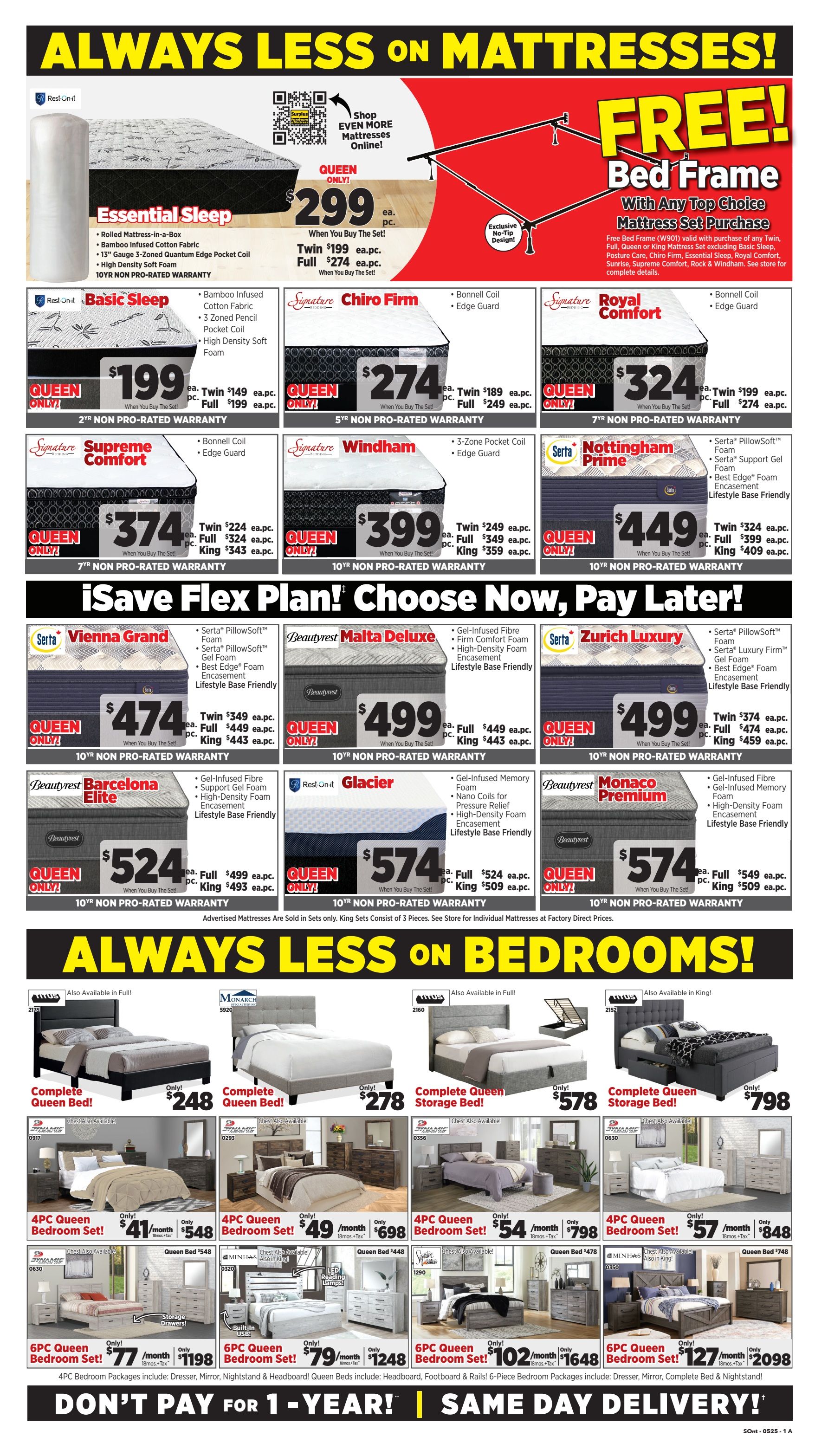 Surplus Furniture & Mattress Warehouse (S. ON) Flyer April 28 to May 4