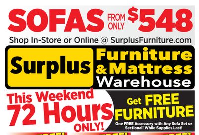 Surplus Furniture & Mattress Warehouse (Regina, Saskatoon, Prince Albert) Flyer April 28 to May 4