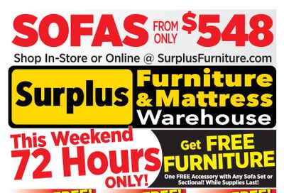 Surplus Furniture & Mattress Warehouse (Medicine Hat, Lethbridge) Flyer April 28 to May 4