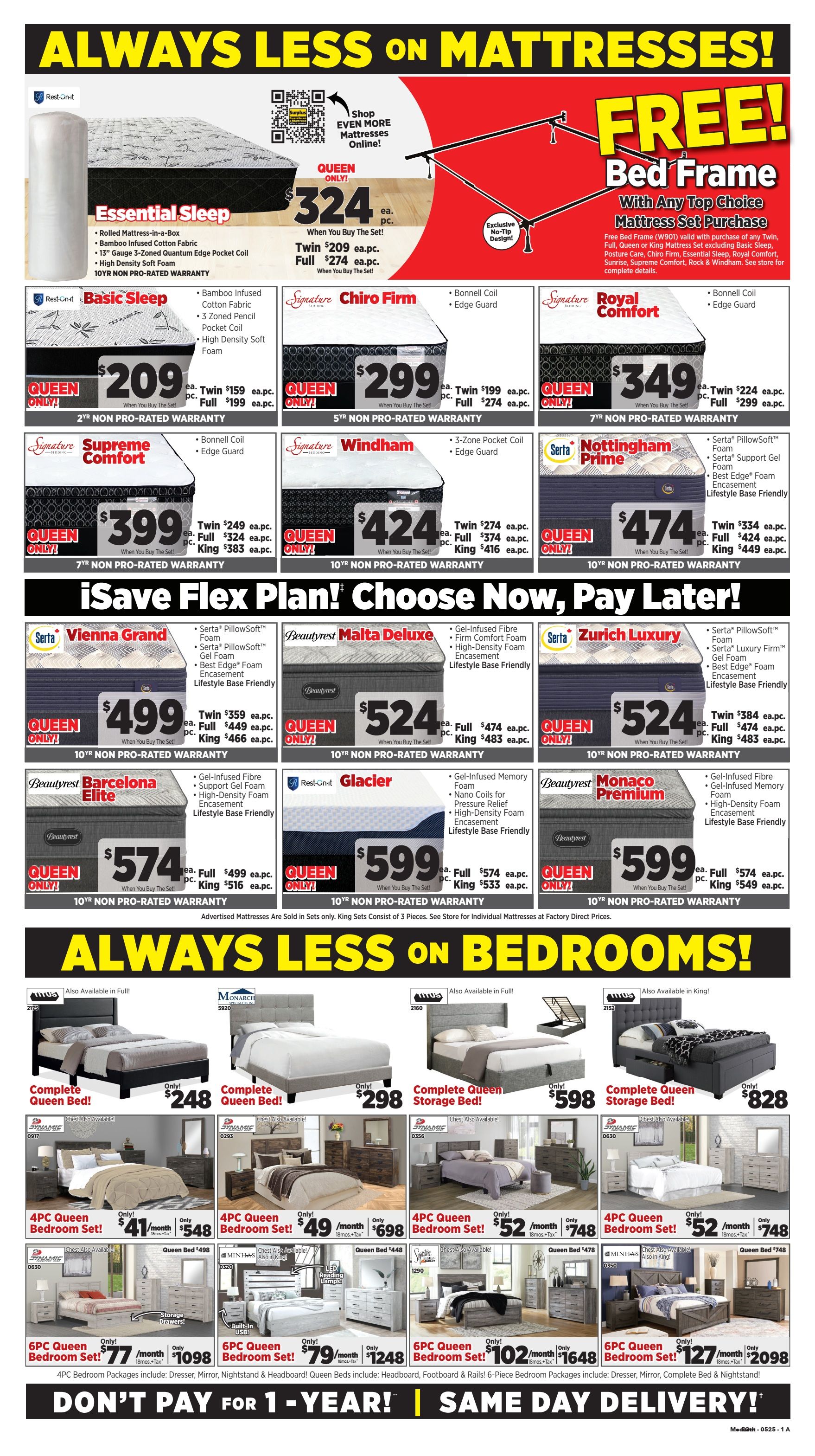 Surplus Furniture & Mattress Warehouse (Medicine Hat, Lethbridge) Flyer April 28 to May 4