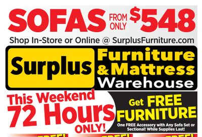 Surplus Furniture & Mattress Warehouse (Calgary, Edmonton) Flyer April 28 to May 4